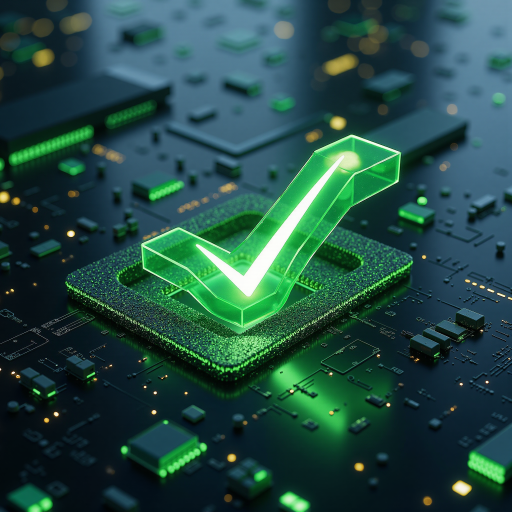 Telecommunications industry certification badge, showing specialized telecom equipment compliance